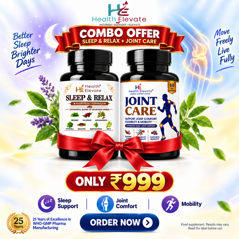 Sleep & Relax + Joint Care Combo | Ayurvedic Sleep Support & Joint Mobility Pack