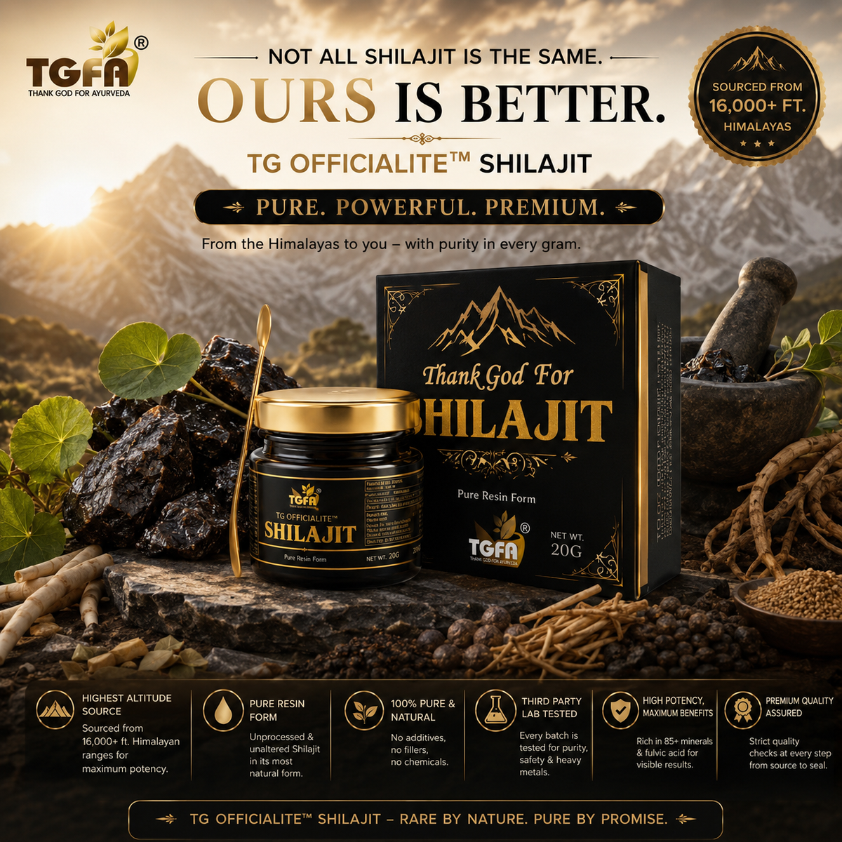 Thank God for Shilajit – 100% Pure & Natural Himalayan Formula