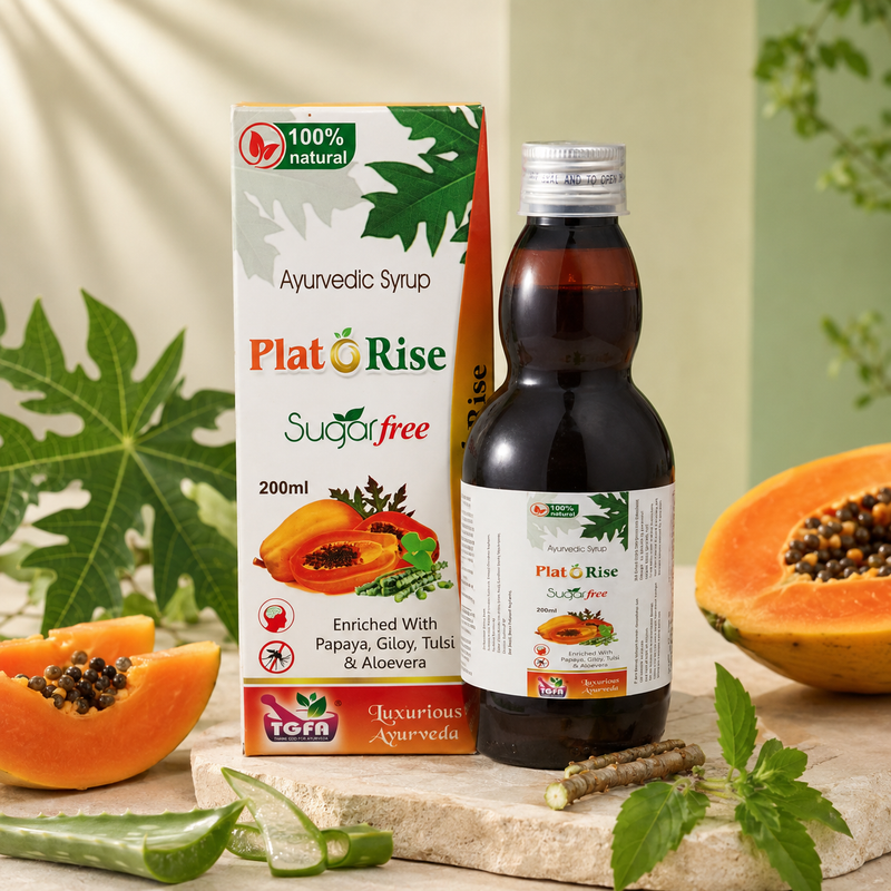 Plat O Rise Ayurvedic Syrup | Sugar-Free | 200ml