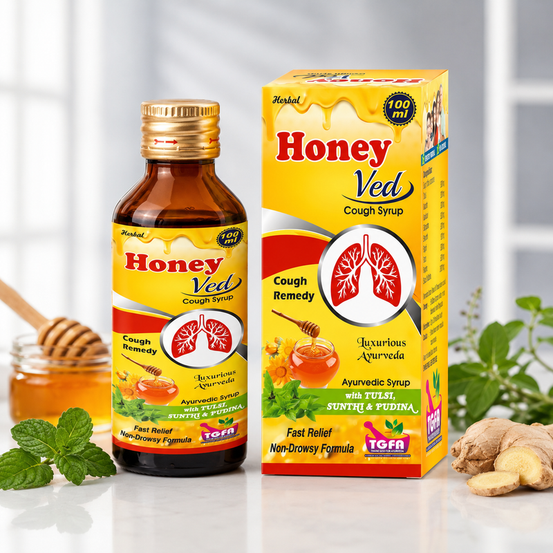 Honey Ved — Herbal Cough Syrup (100ml)