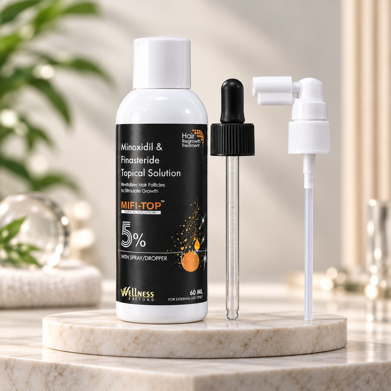 MIFI-TOP™ 5% Minoxidil & Finasteride Topical Solution | 60 ml