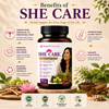 She Care | Herbal Support for Women's Hormonal & Reproductive Health | 60 Veg Capsules