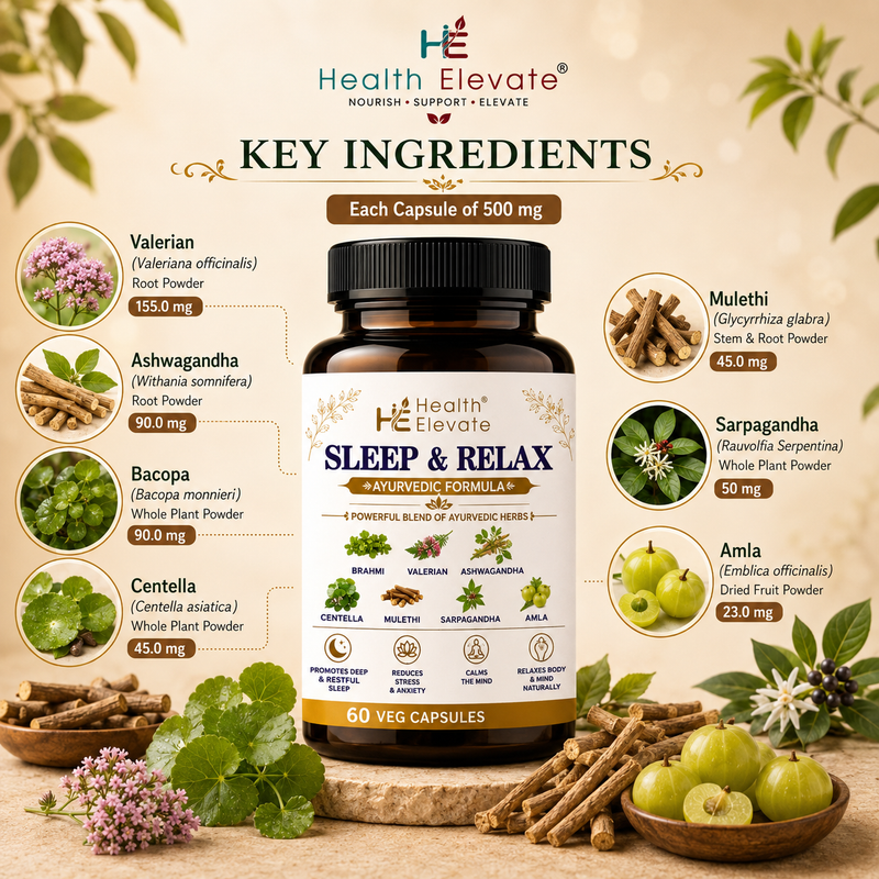 Sleep & Relax – Ayurvedic Formula for Deep, Restful Sleep