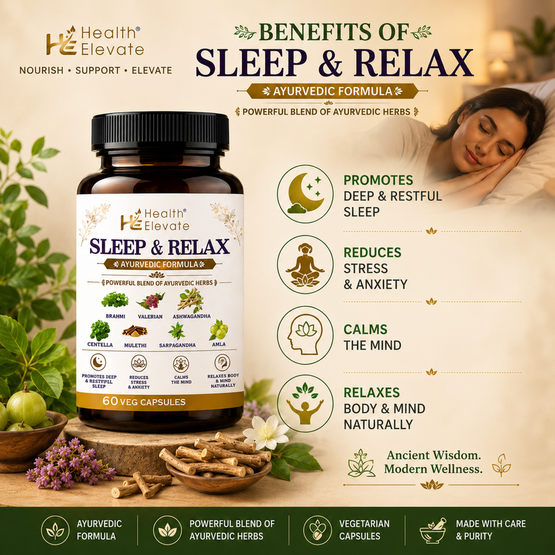 Sleep & Relax – Ayurvedic Formula for Deep, Restful Sleep