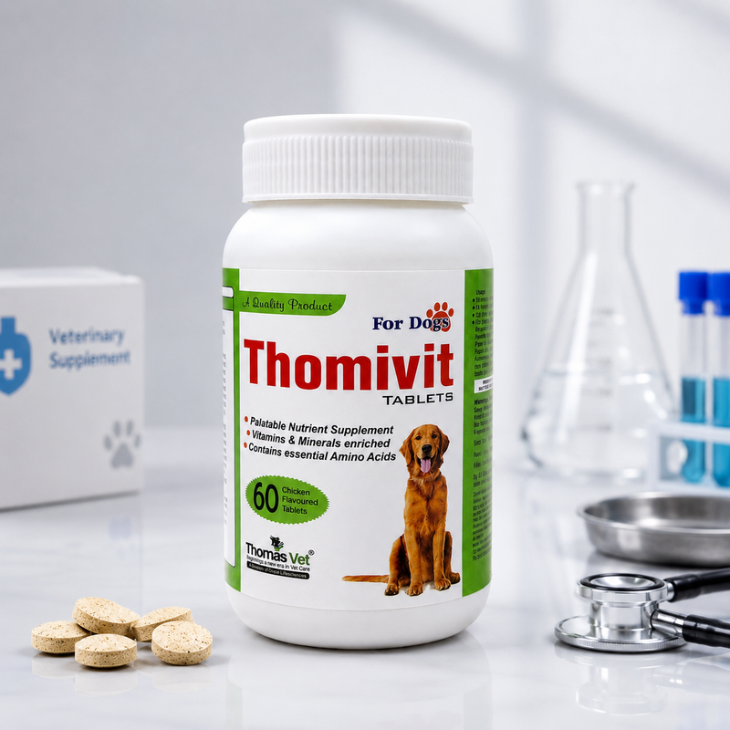 Thomivit Tablets — Multivitamin & Mineral Supplement for Dogs (60 Tablets)